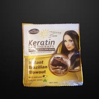 KERATIN HAIR THERAPY CHOCOLATE GOLDEN MASK 20G
