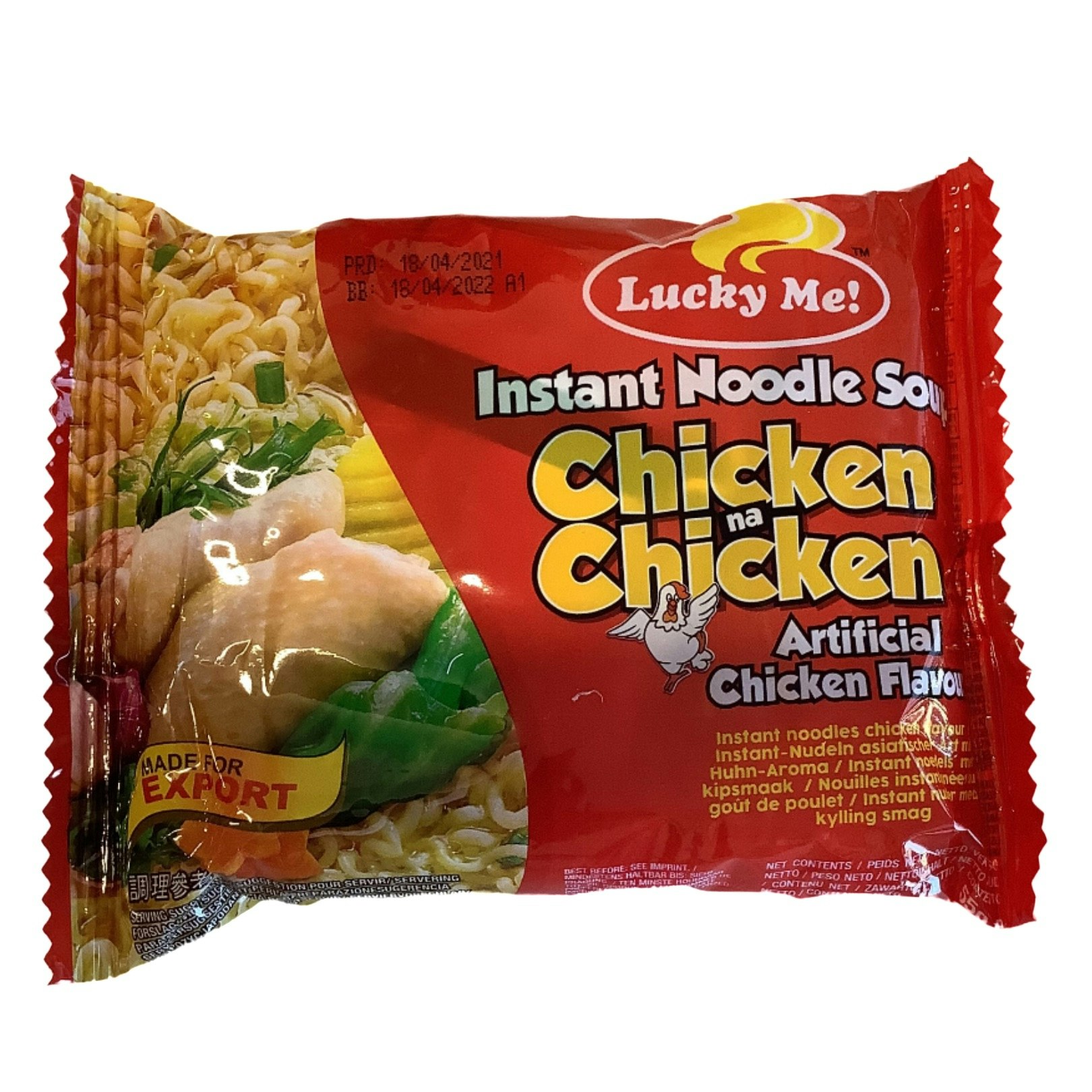 Lucky Me Chicken na Chicken Flavor Instant Mami Noodles 55g