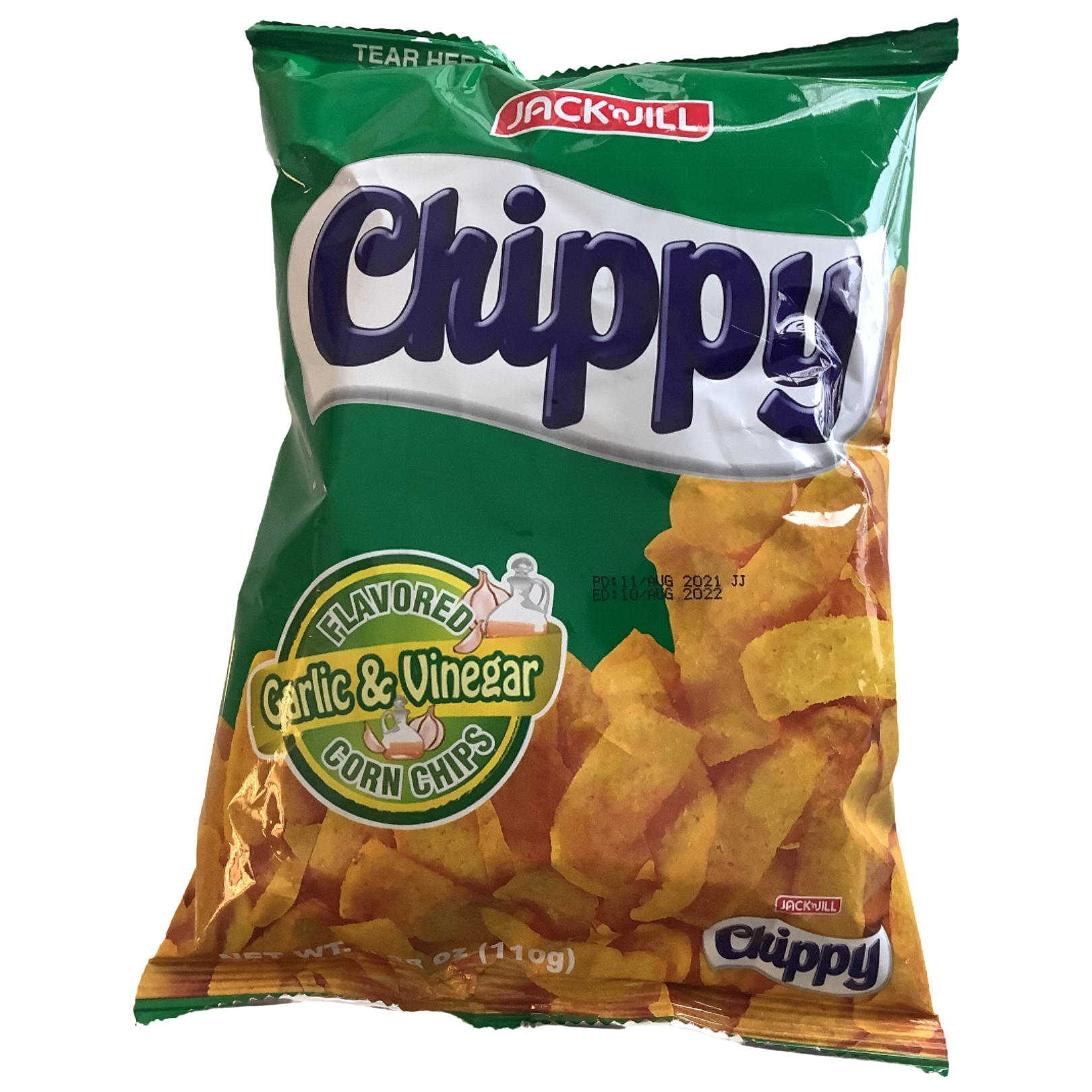 Jack 'n Jill Chippy Garlic & Vinegar Flavored 110g
