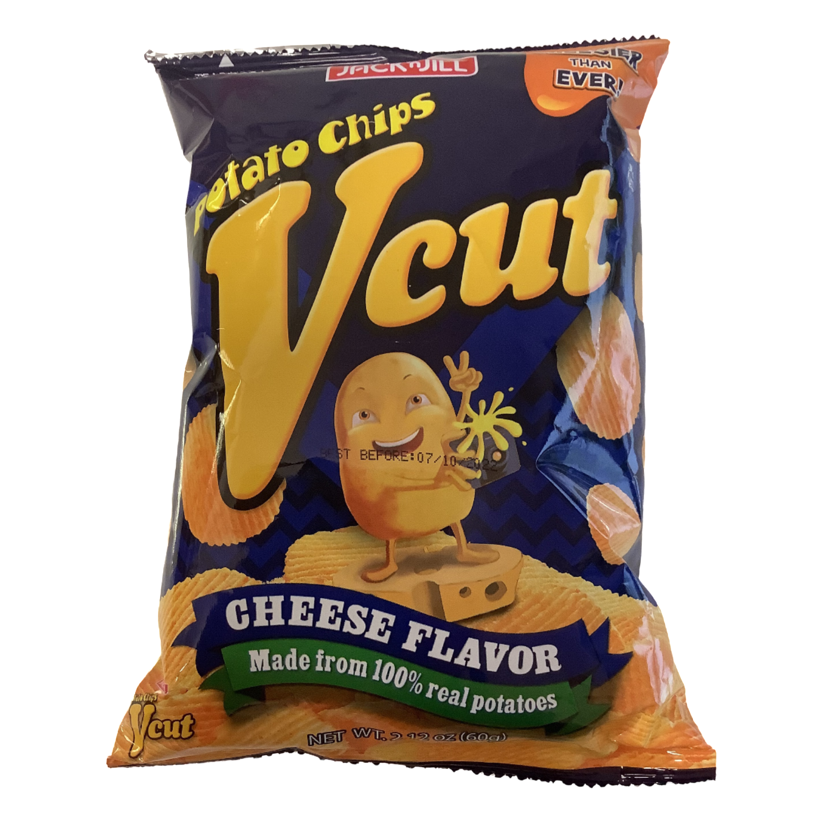Jack n' Jill Vcut Potato Chips-Cheese flavored 60g