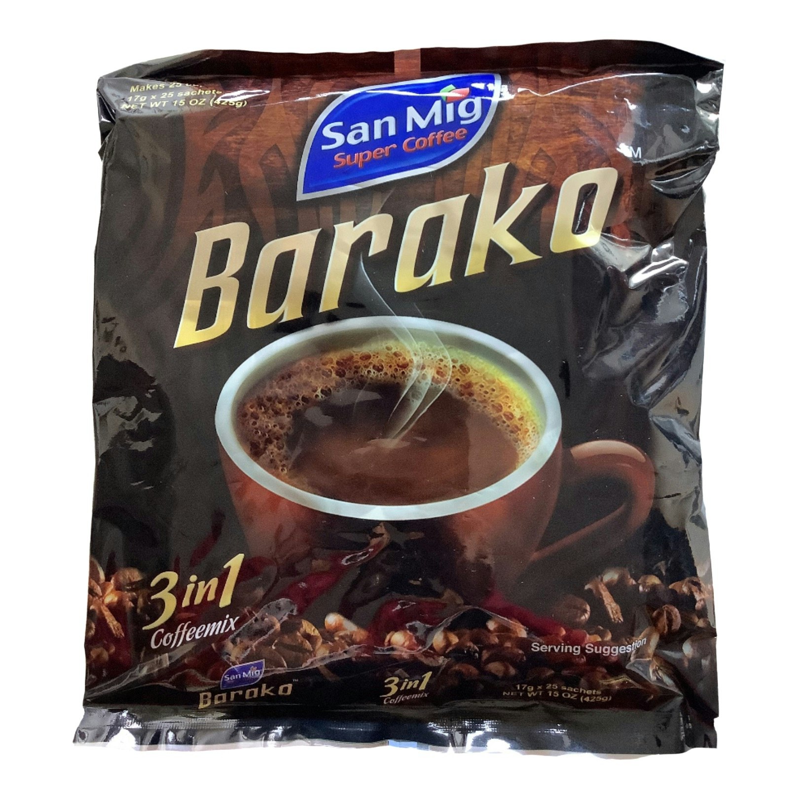 San Mig Super Coffee BARAKO 3in1 Coffeemix 425g