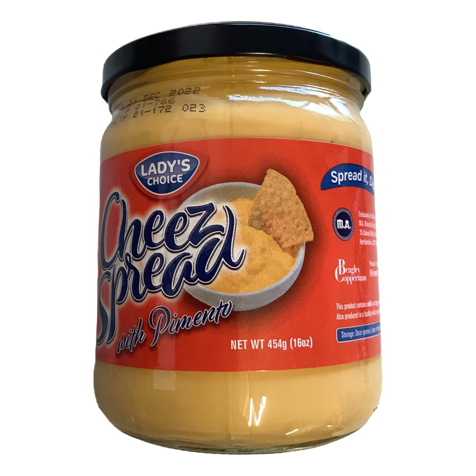 Lady's Choice Cheez Spread with Pimento 454g