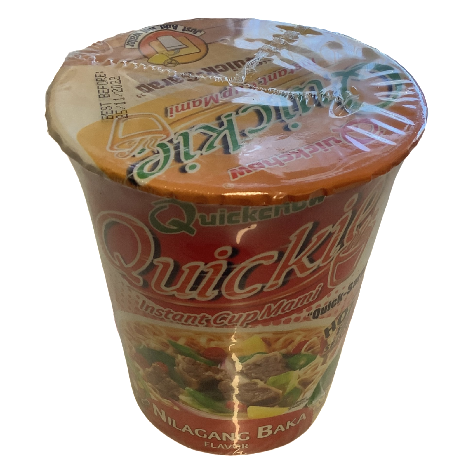 Quickchow Quickie Instant Cup Mami Nilagang Baka Hot & Spicy 50g