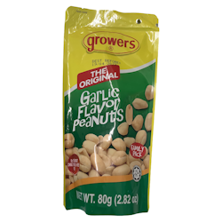 Growers Garlic Flavor Peanuts  80g
