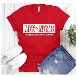 MAG INARTE Ladies Casual Funny Tagalog Filipino statement Cotton Basic Round Neck Short Sleeve T Shirt Top Tees