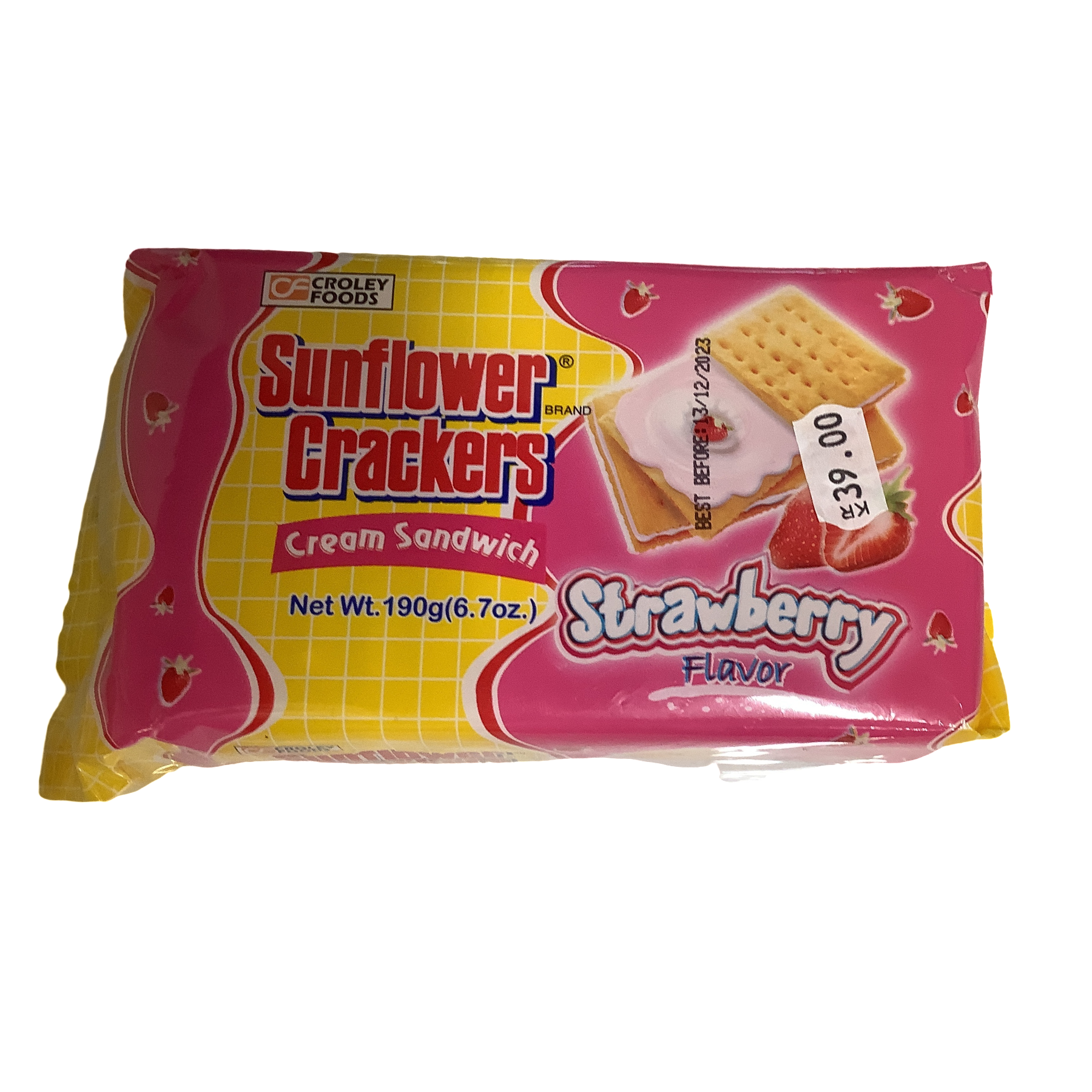 Sunflower Crackers Strawberry Net Wt. 190g (6.7 oz)