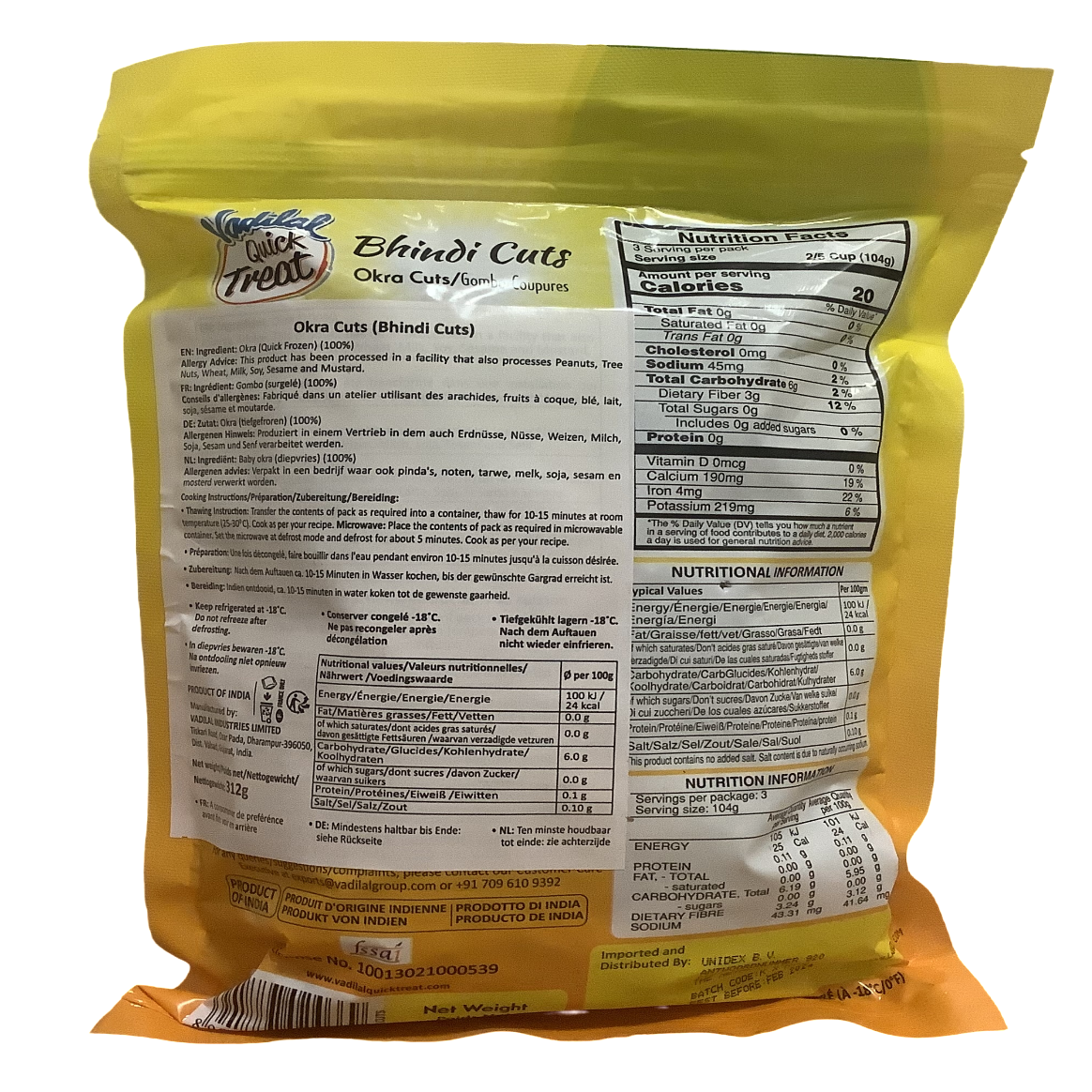 Frozen Okra Cuts (Frozen) Pick up only