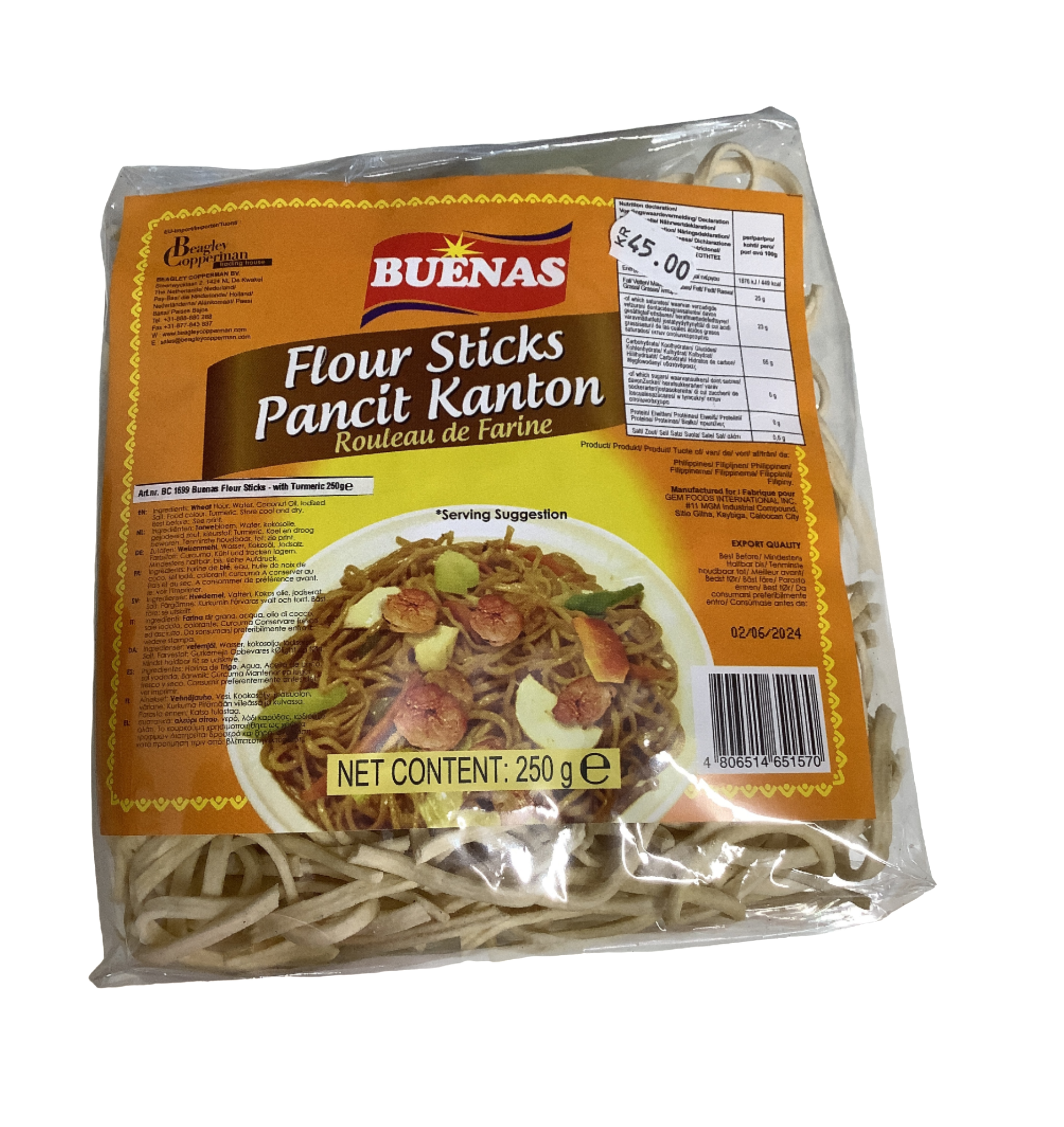 Buesnas Flour Sticks Pancit Cantoon 250g