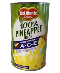 Del monte 100% Pineapple Juice with A-C-E vitamin 1.36 liter