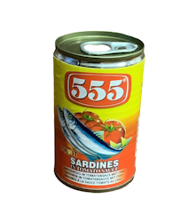 555 Sardines Hot in tomato sacuce