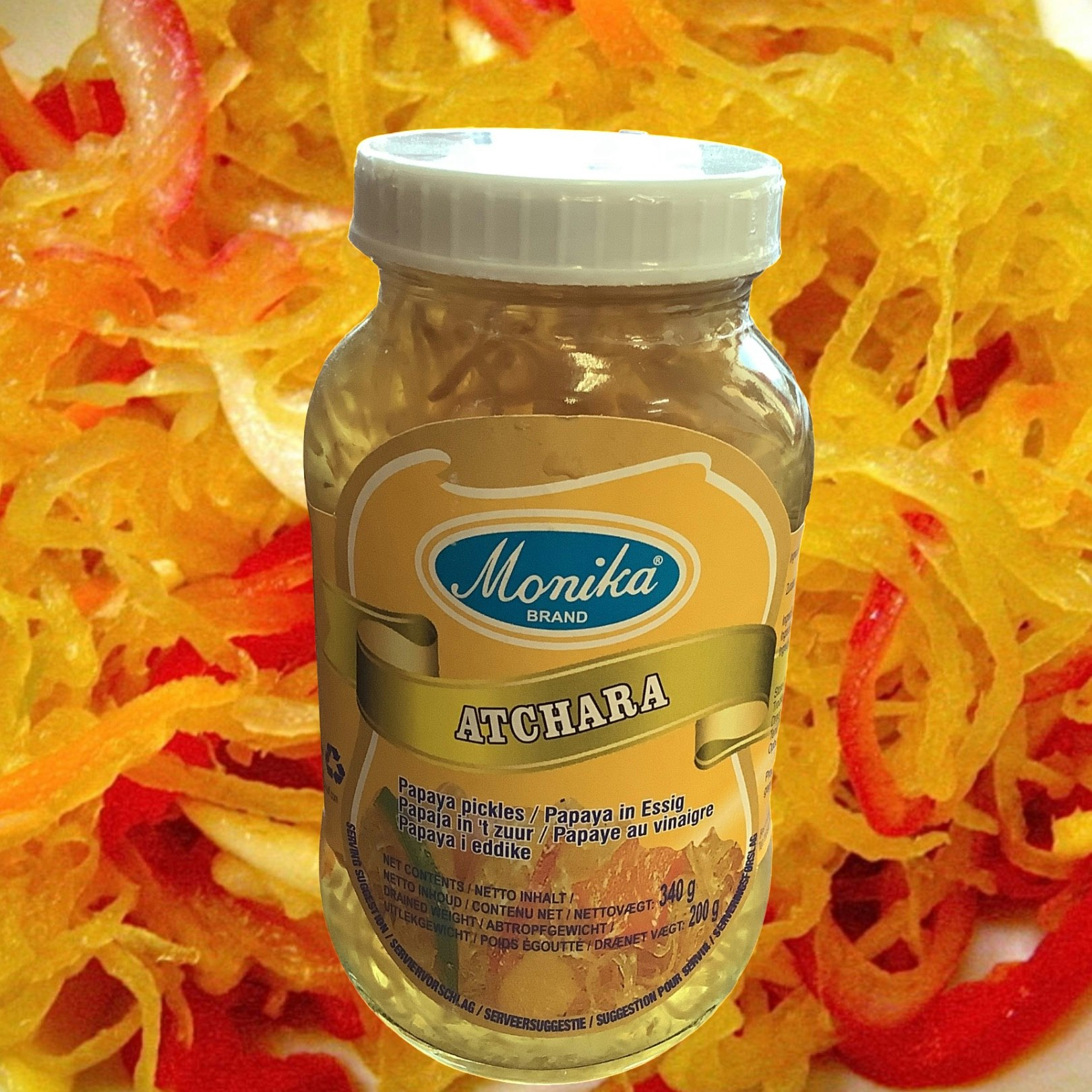 Atchara (papaya pickles)