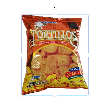 Tortillos Cheese Flavored Corn Snacks  100g