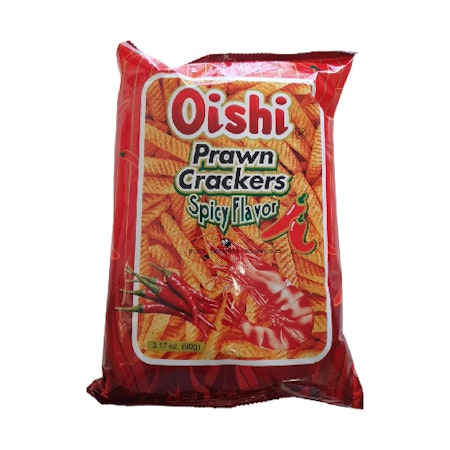 Oishi Prawn Cracks Spicy Flavor 90g