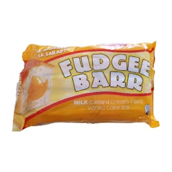 Fudgee bar Flavor MILK Custard Cream-Filled Vanilla Cake Bar