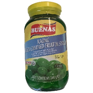 Buenas kaong green candied fruit in syrup