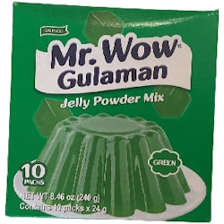 Mr.wow gulaman jelly powder mix green(box)