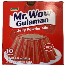Mr.wow gulaman jelly powder mix red(box)