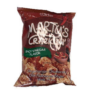 Oishi Marty’s Cracklin ’ spicy vinegar flavor