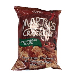 Oishi Marty’s Cracklin ’ spicy vinegar flavor
