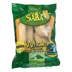 Golden saba whole steamed saba bananas 454g (pick up only)