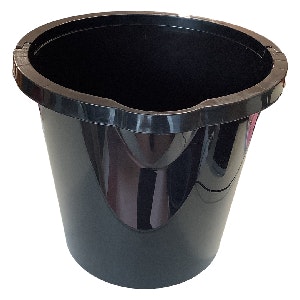 Black water pail 10 liters