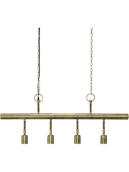 Nora taklampa 4-l Antikmässing 82,5cm