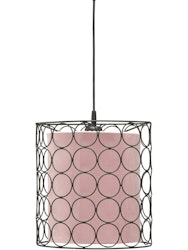 Ring Taklampa Svart Svart/Klar Rosa 30cm