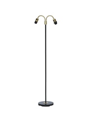 Amy Golvfot Flex2 Svart/Mässing 150cm