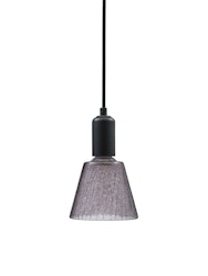 Tilda fönsterlampa E27, svart/smoky