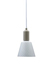 Tilda fönsterlampa E27, beige/vit