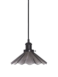 August Fönsterlampa Svart veckad 25cm