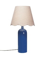 Carter Bordslampa Blå/Linne 46cm