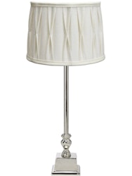 Linné bordslampa med stygn skärm 66cm