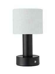 Tiara bordslampa Laddbar svart/linne