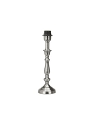 Therese Lampfot Antiksilver 27cm