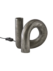 Notice Swirl lampfot Råsilver 18cm