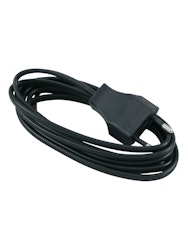 Sladdställ 2M, EU Svart, Flat 2x0,75
