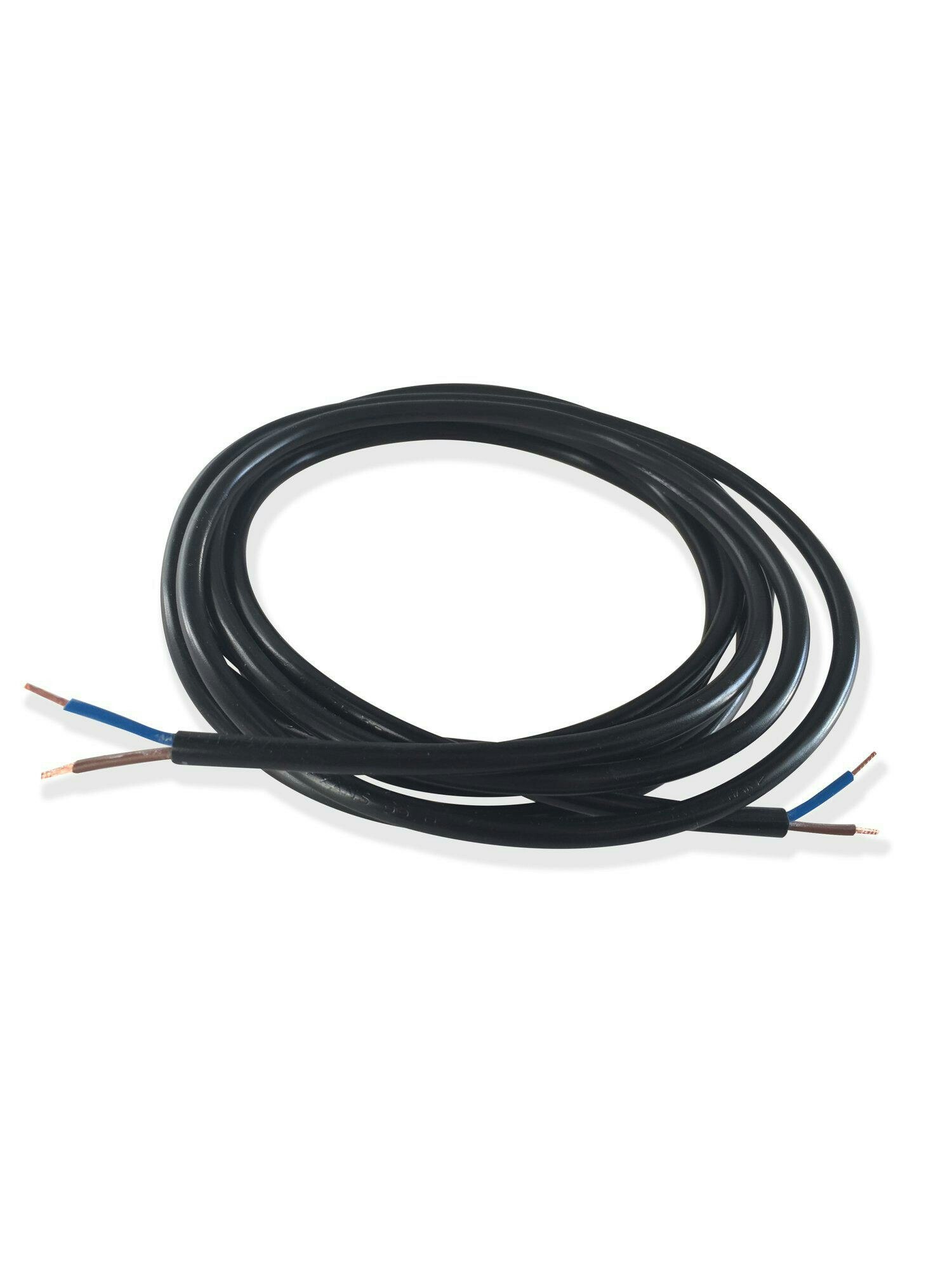 Kabel rund SKK2x0,75 Svart, 3m