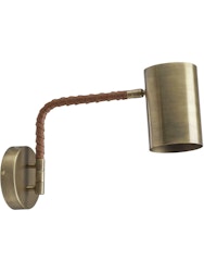 Nora vägglampa komp. Antikmässing 25cm