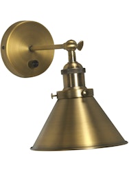 Anton vägglampa Antikmässing 18cm