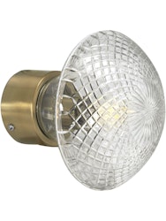 Juliette vägglampa Klar/mässing diam 16