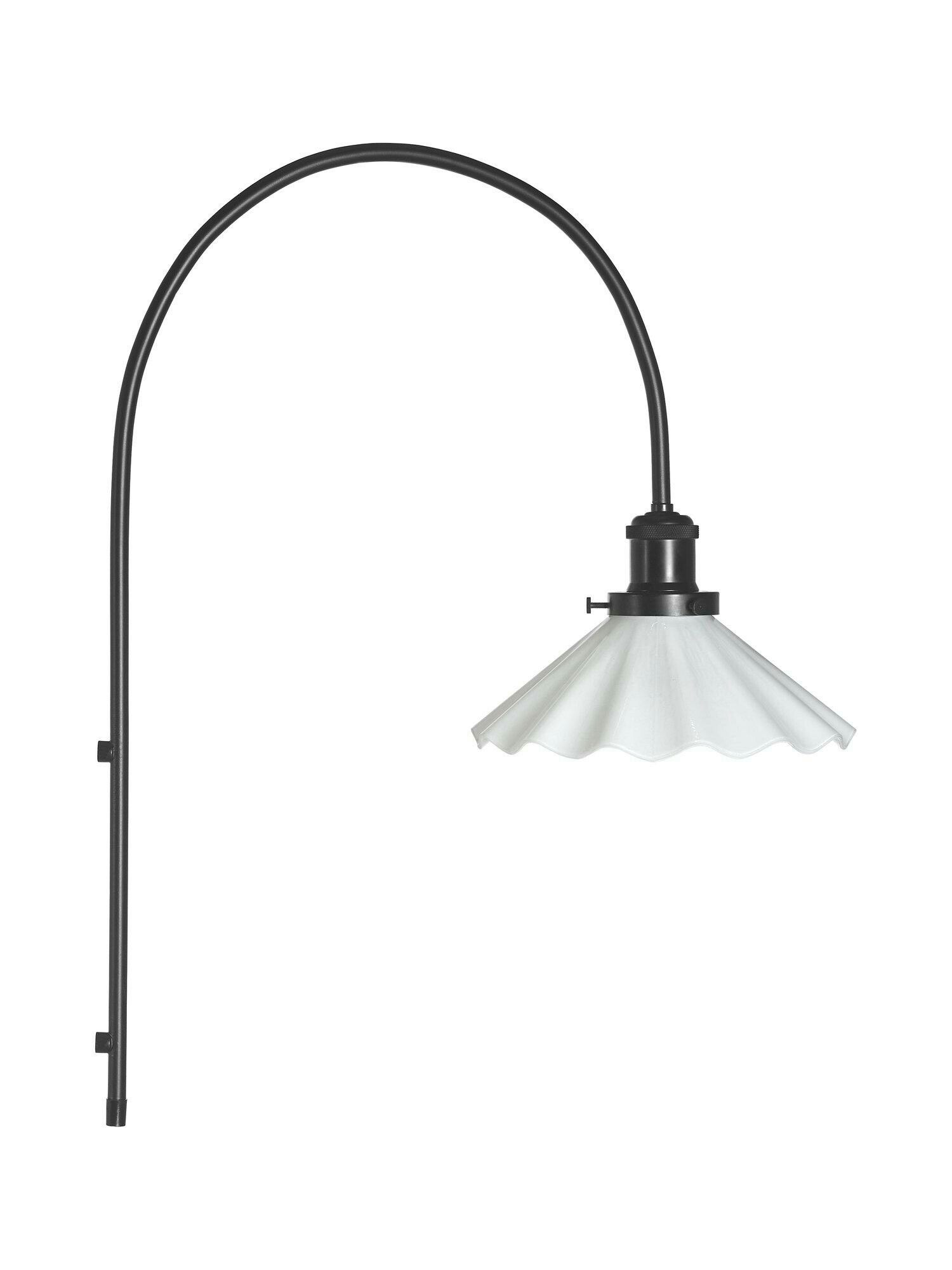 August Vägglampa Opal Veckad 25cm