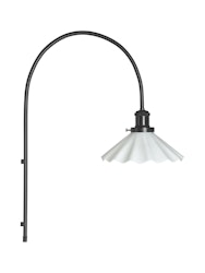 August Vägglampa Opal Veckad 25cm