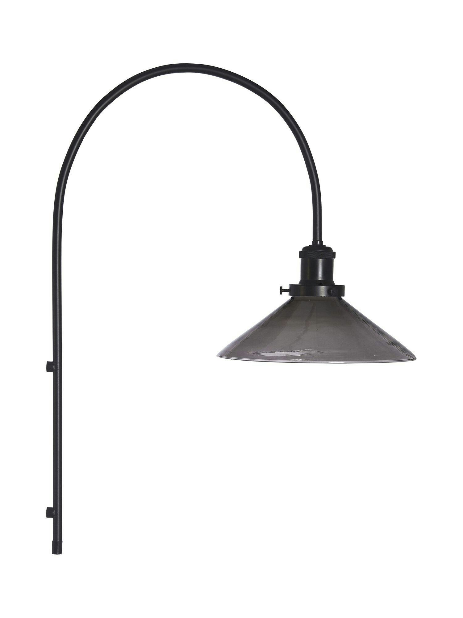 August Vägglampa Svart 25cm