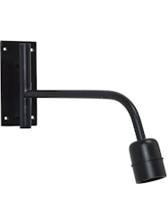 Base vägglampa Matt svart 34cm