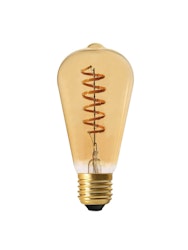 Elect Spiral LED Fil Edison Gold 64mm
