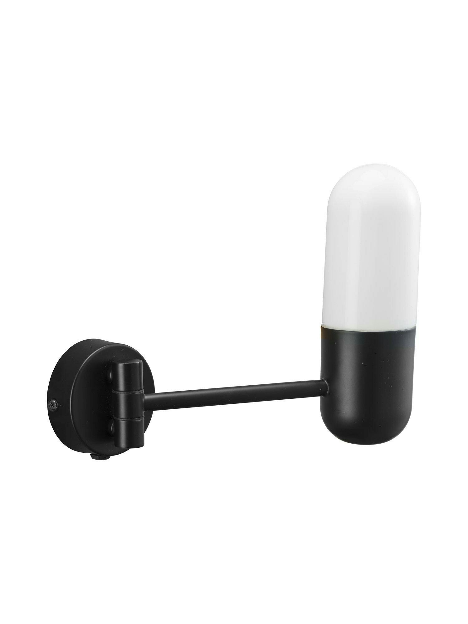 Zeta Vägglampa IP44 Mattsvart 23cm
