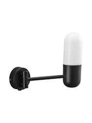 Zeta Vägglampa IP44 Mattsvart 23cm