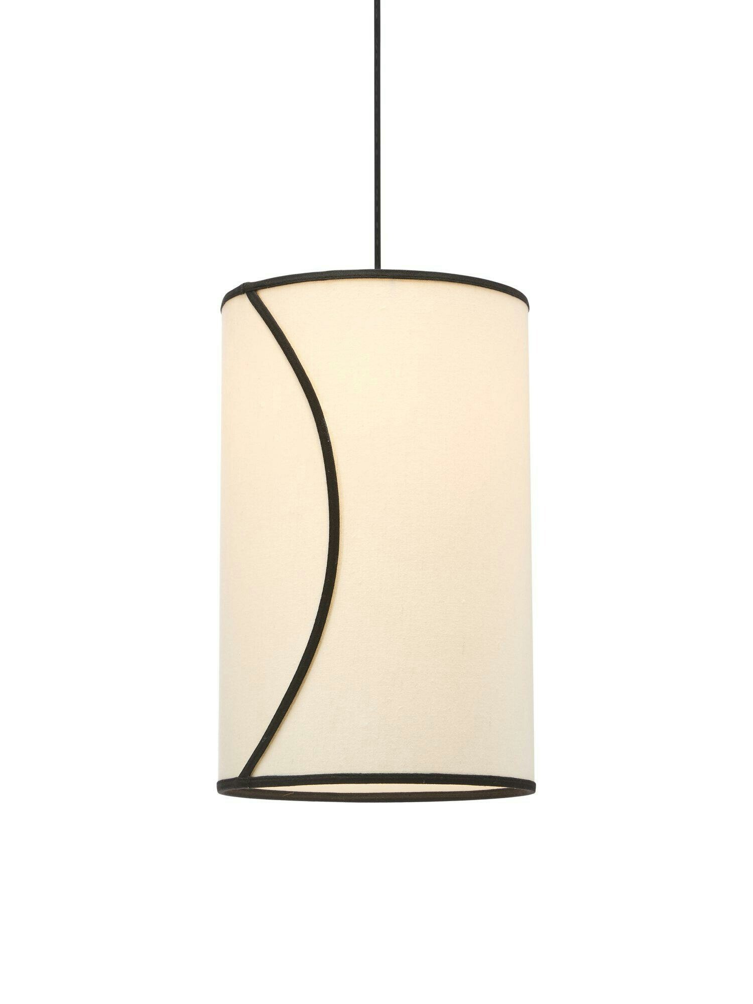 Ava taklampa Offwhite/svart 30cm