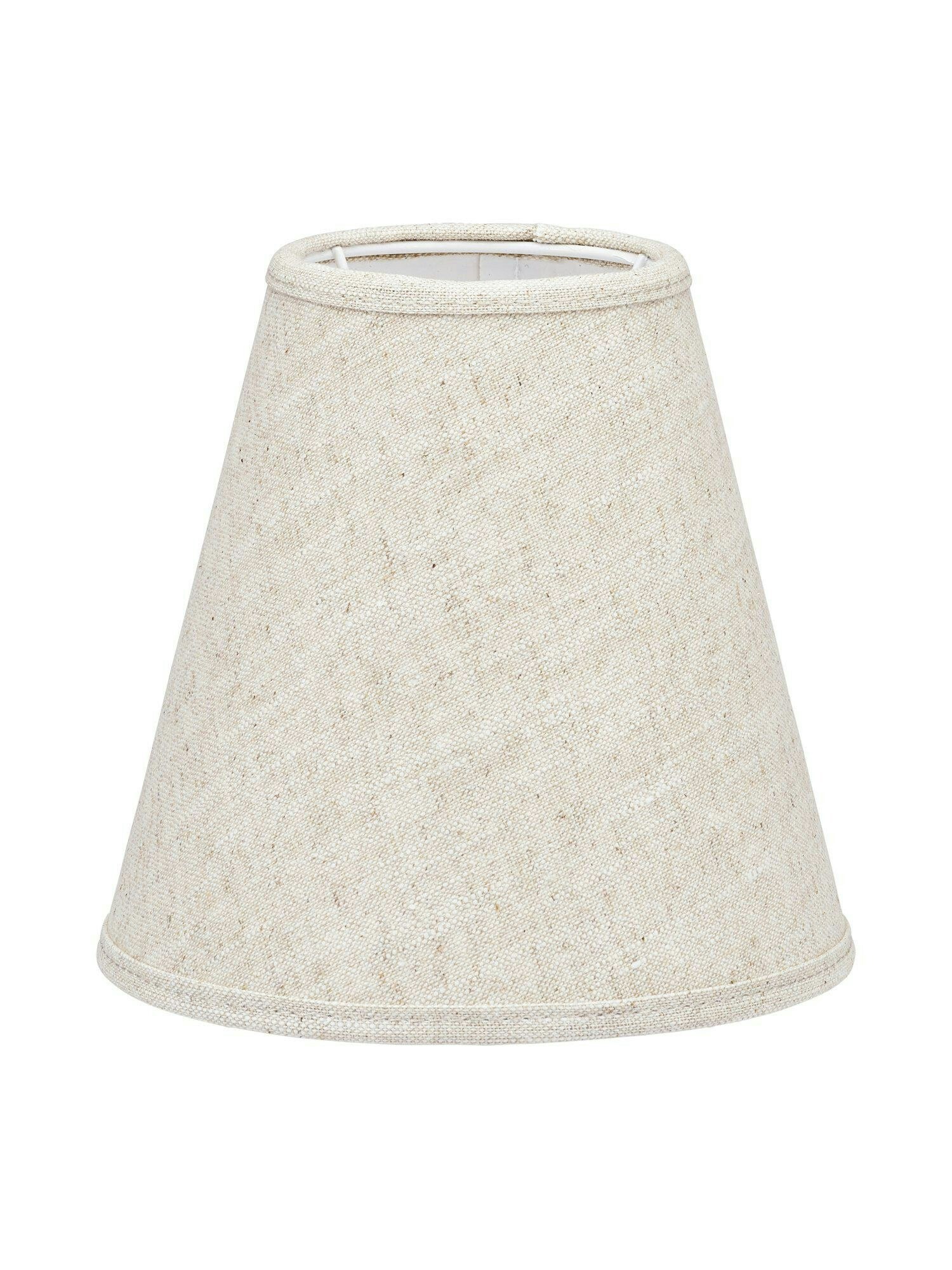 Toppringskärm E14 Lin Ljus Beige 15cm